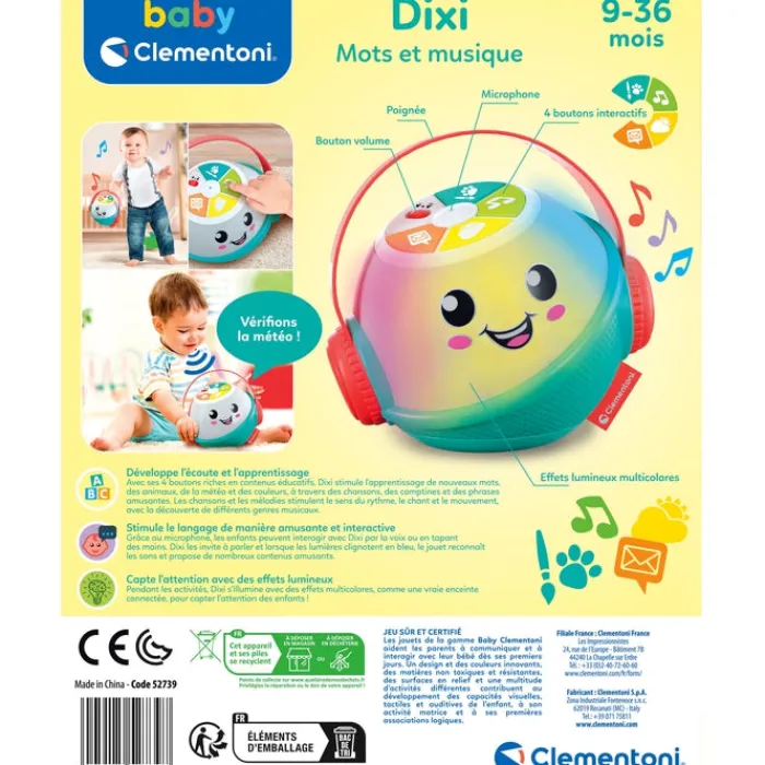 Clementoni Jouets Musicaux|Dixi, mots et musique