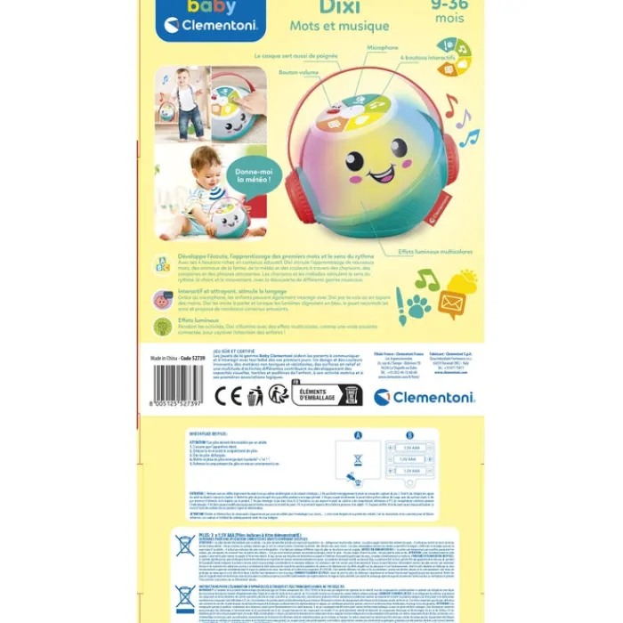 Clementoni Jouets Musicaux|Dixi, mots et musique