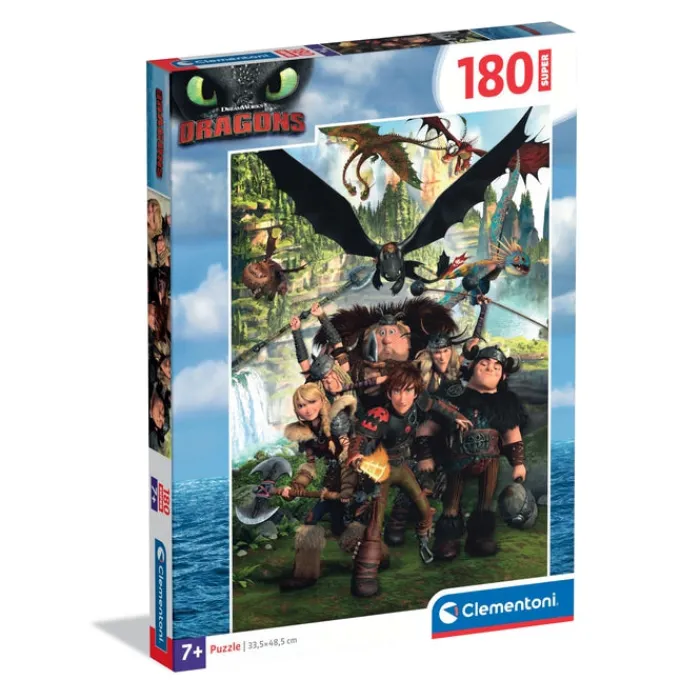 Clementoni Cartes|Autres Personnages|Dragontrainer - 180 pièces