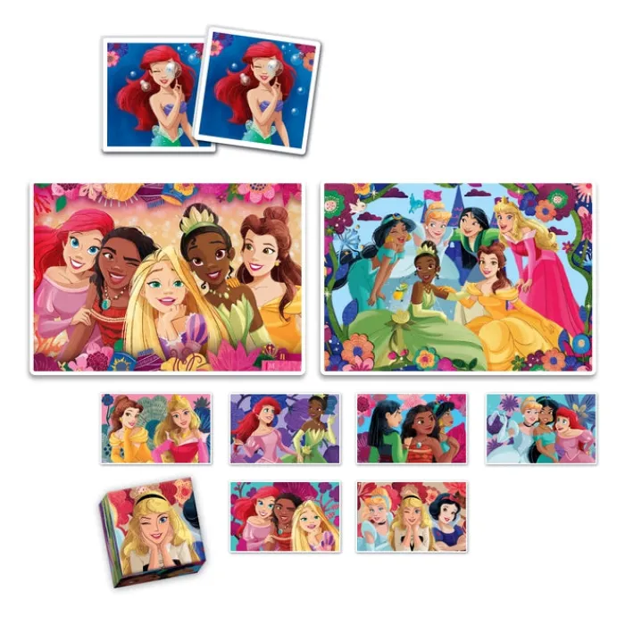 Clementoni Mémo|Edukit 4 en 1 - Disney Princess