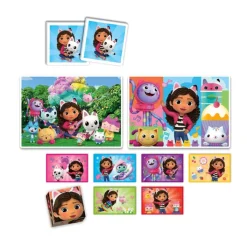 Clementoni Mémo|Edukit 4 en 1 - Gabby et la maison magique