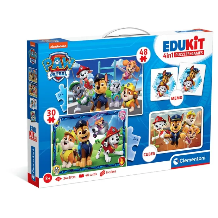 Clementoni Mémo|Edukit 4 en 1 - Pat'Patrouille