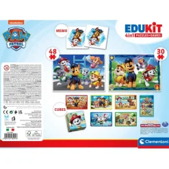 Clementoni Mémo|Edukit 4 en 1 - Pat'Patrouille