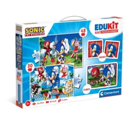 Clementoni Mémo|Edukit 4 en 1 - Sonic