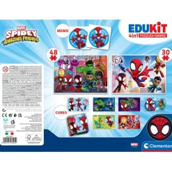 Clementoni Les Formes Et Les Couleurs|Edukit 4 en 1 - Spidey