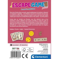Clementoni Jeux Modernes|Escape Game - Le musée mystérieux