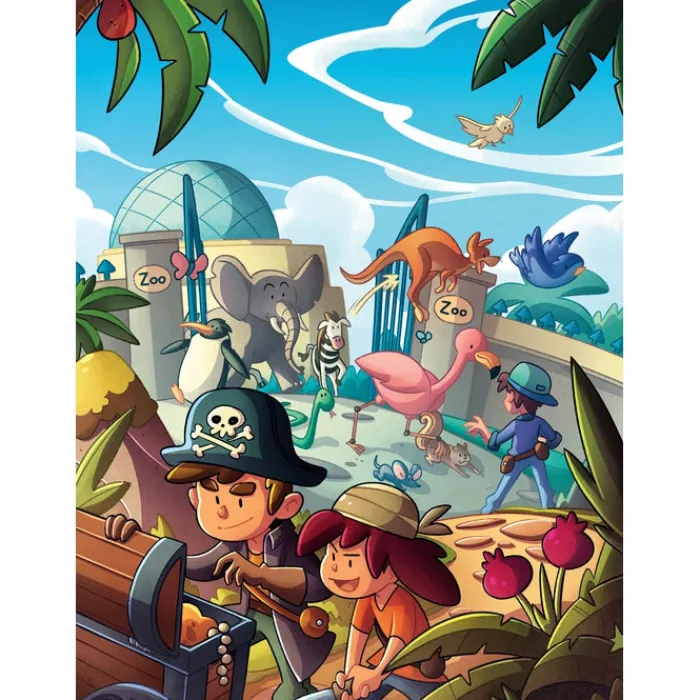Clementoni Escape Game|Escape Game Pocket Junior - Zoo & Pirates