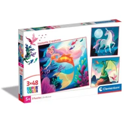 Clementoni Cartes|Illustrations|Fantastic Creatures - 3x48 pièces