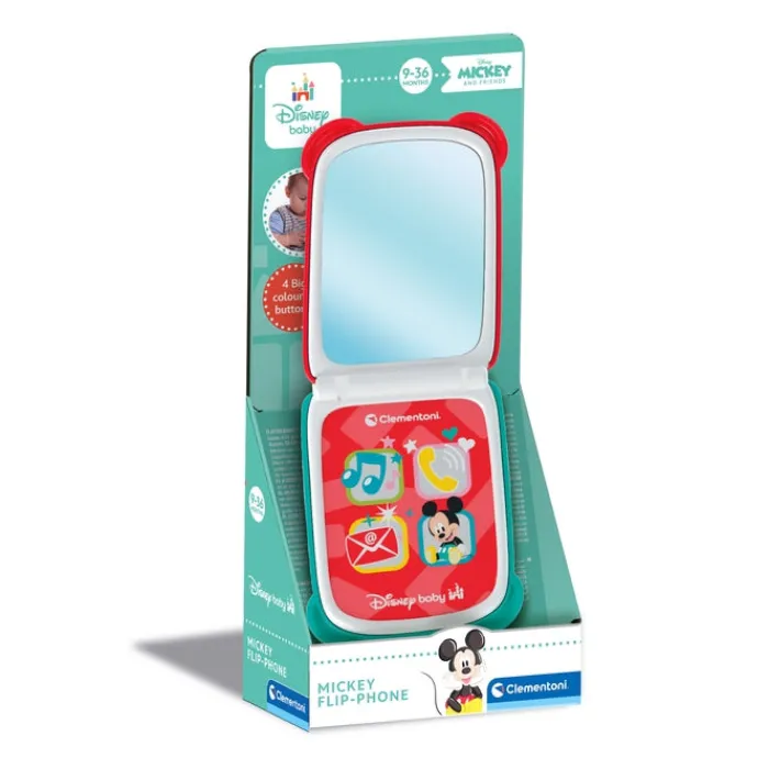 Clementoni Jouets Musicaux|Flip Phone - Mickey