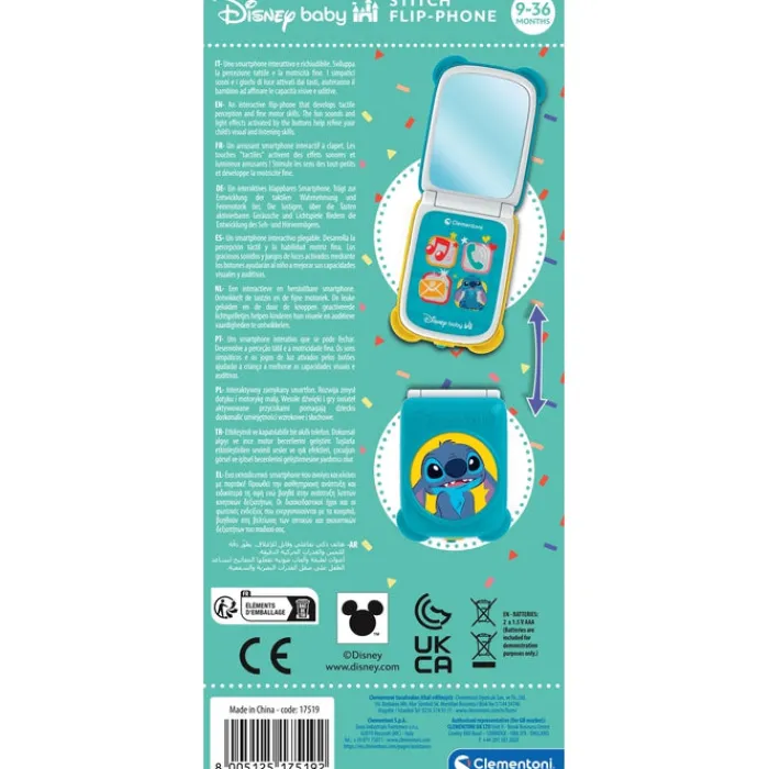 Clementoni Jouets Musicaux|Flip Phone - Stitch