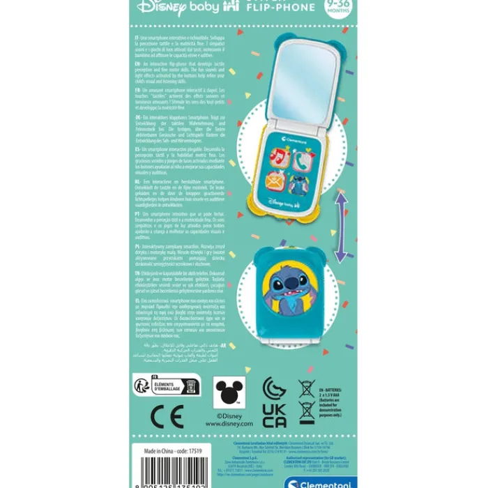Clementoni Jouets Musicaux|Flip Phone - Stitch