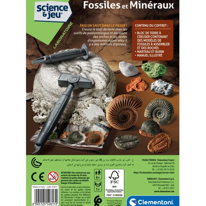 Clementoni Science Classique|Fossiles et Minéraux