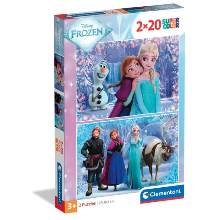 Clementoni Cartes|Princesses Disney|Frozen - 2x20 pièces
