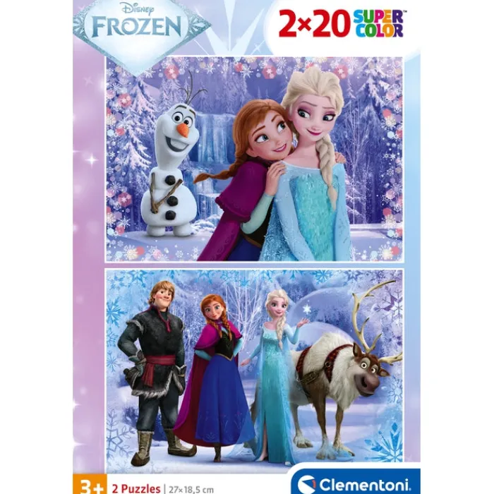 Clementoni Cartes|Princesses Disney|Frozen - 2x20 pièces