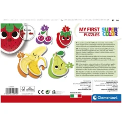Clementoni Cartes|Illustrations|Fruits - 1x3 + 1x6 + 1x9 + 1x12 pièces
