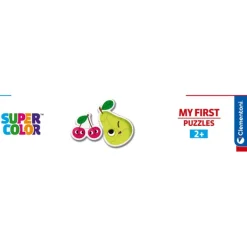 Clementoni Cartes|Illustrations|Fruits - 1x3 + 1x6 + 1x9 + 1x12 pièces