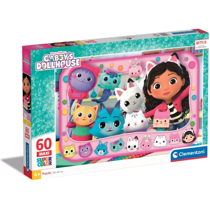 Clementoni Cartes|Autres Personnages|Gabby Dollhouse - 60 pièces