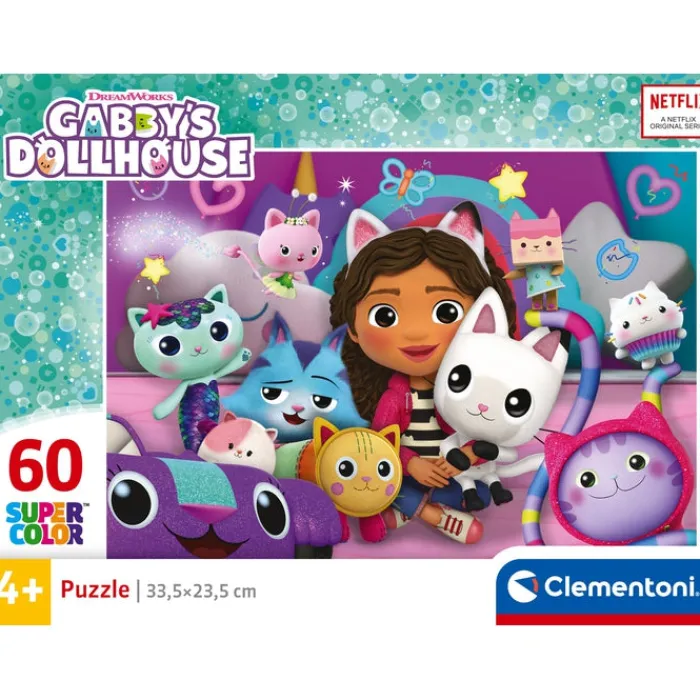 Clementoni Cartes|Autres Personnages|Gabby Dollhouse - 60 pièces