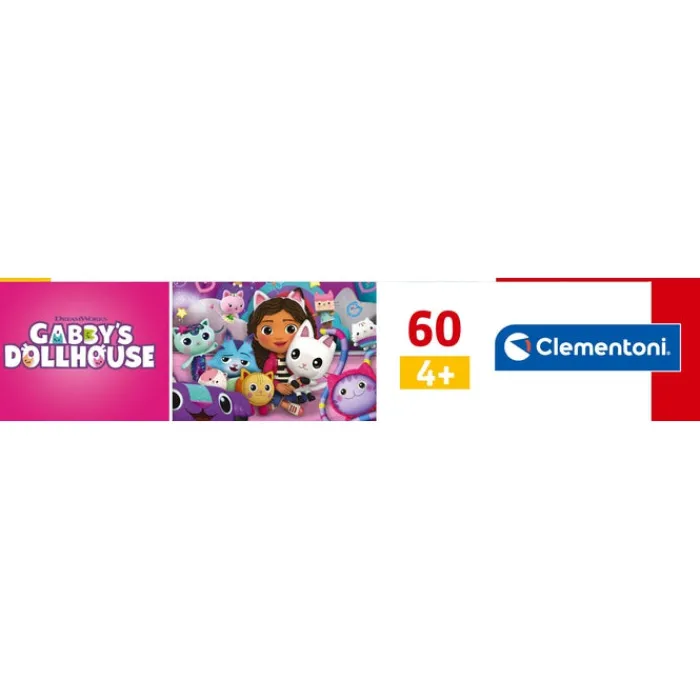 Clementoni Cartes|Autres Personnages|Gabby Dollhouse - 60 pièces