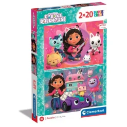 Clementoni Autres Personnages|Cartes|Gabby's Dollhouse - 20 pièces