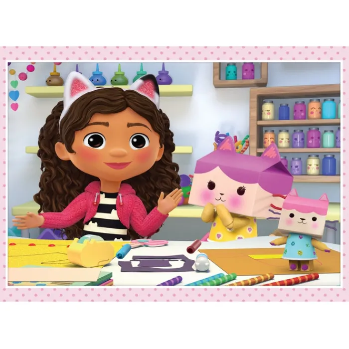 Clementoni Autres Personnages|Cartes|Gabby's Dollhouse - 1x12 + 1x16 + 1x20 + 1x24 pièces
