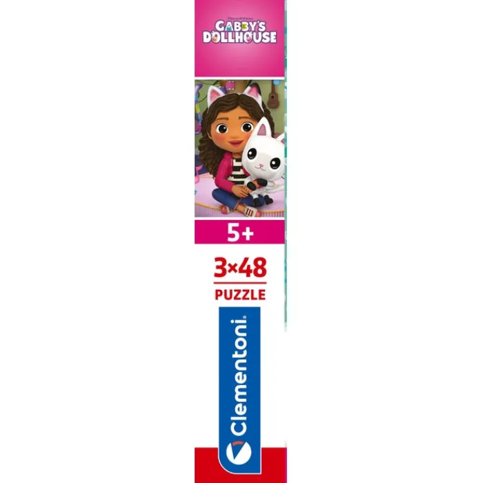 Clementoni Personnages Disney|Cartes|Gabby's Dollhouse - 3x48 pièces