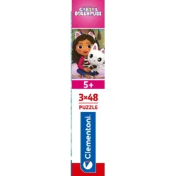 Clementoni Personnages Disney|Cartes|Gabby's Dollhouse - 3x48 pièces