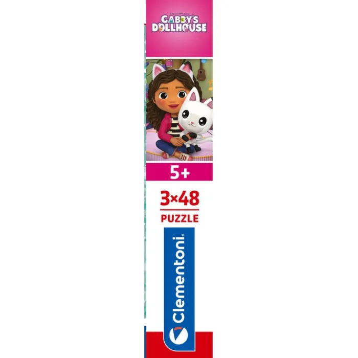 Clementoni Personnages Disney|Cartes|Gabby's Dollhouse - 3x48 pièces