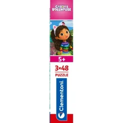 Clementoni Personnages Disney|Cartes|Gabby's Dollhouse - 3x48 pièces