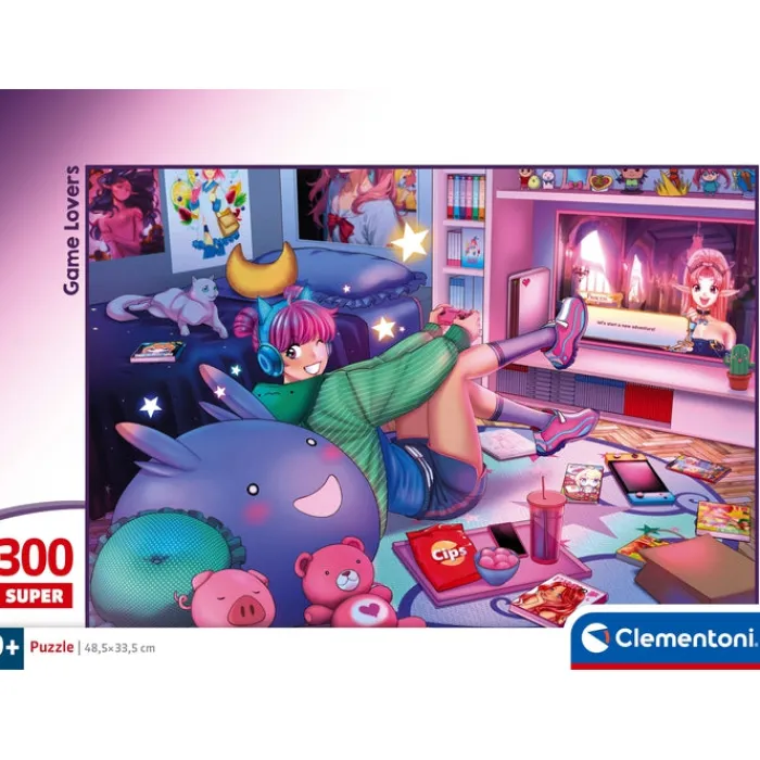 Clementoni Cartes|Illustrations|Game Lovers - 300 pièces