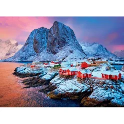 Clementoni Football|Vintage|Hamnoy Village - 500 pièces