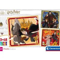 Clementoni Cartes|Harry Potter - 3x48 pièces