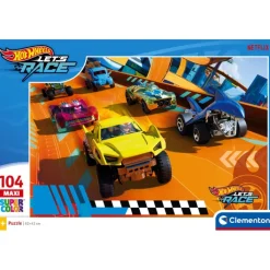Clementoni Cartes|Autres Personnages|Hotwheels - 104 pièces