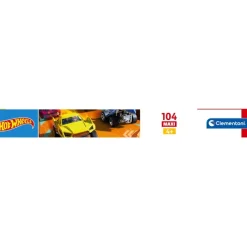Clementoni Cartes|Autres Personnages|Hotwheels - 104 pièces