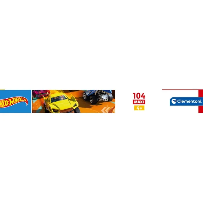 Clementoni Cartes|Autres Personnages|Hotwheels - 104 pièces