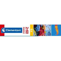 Clementoni Cartes|Autres Personnages|Hotwheels - 60 pièces