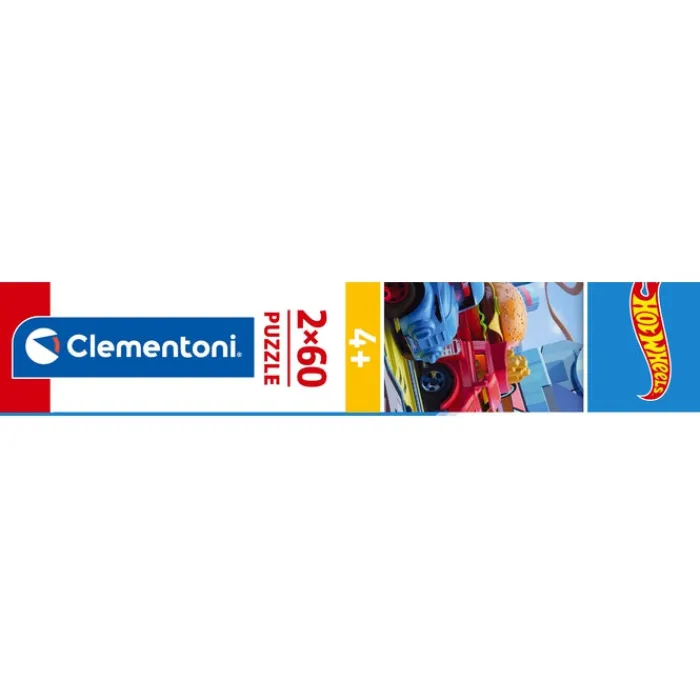 Clementoni Cartes|Autres Personnages|Hotwheels - 60 pièces