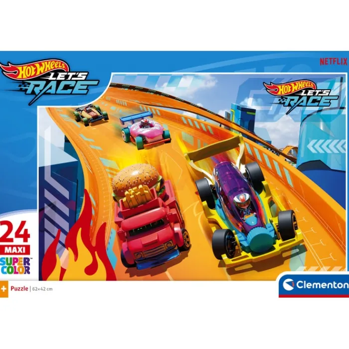 Clementoni Cartes|Autres Personnages|Hotwheels - 24 pièces