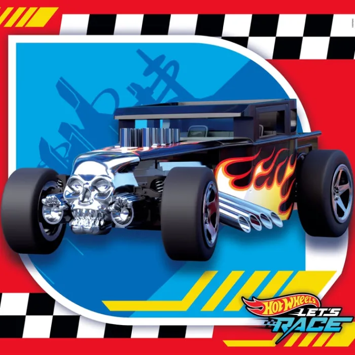 Clementoni Cartes|Autres Personnages|Hotwheels - 3x48 pièces