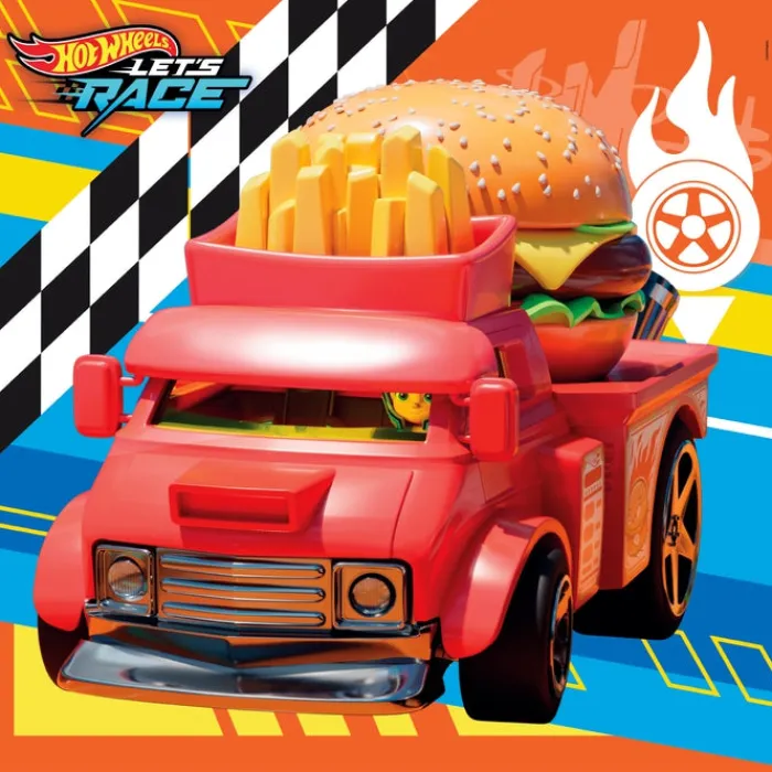 Clementoni Cartes|Autres Personnages|Hotwheels - 3x48 pièces