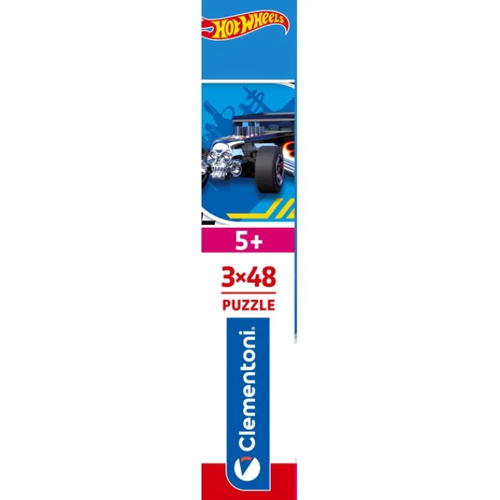 Clementoni Cartes|Autres Personnages|Hotwheels - 3x48 pièces