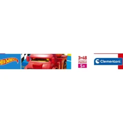 Clementoni Cartes|Autres Personnages|Hotwheels - 3x48 pièces