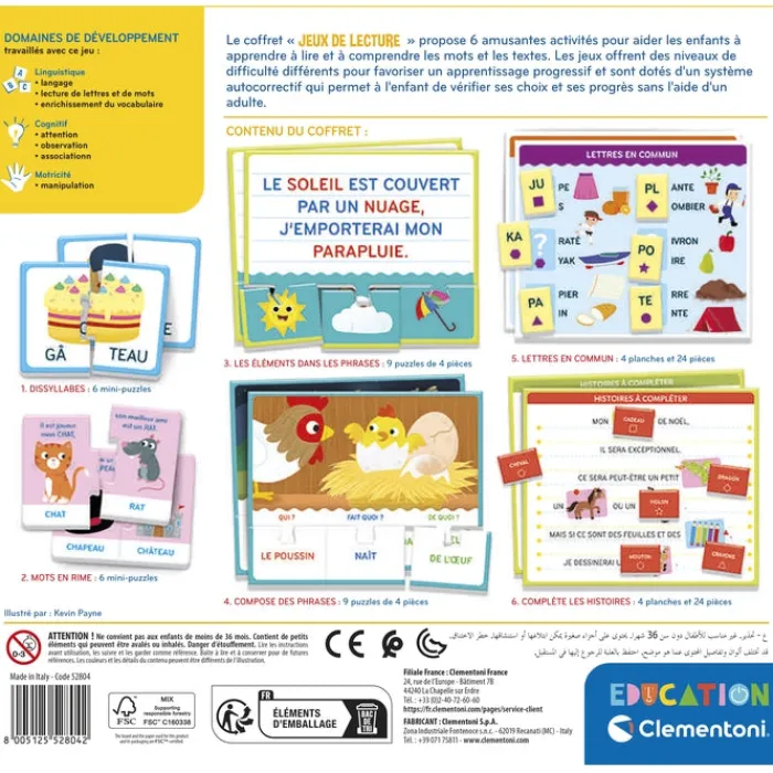 Clementoni L'Alphabet Et Les Mots|Jeux de lecture