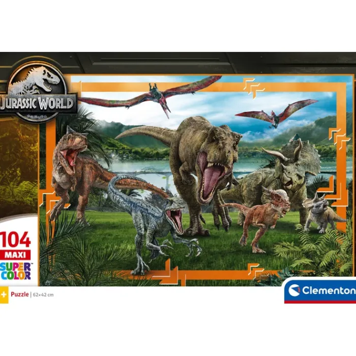 Clementoni Cartes|Autres Personnages|Jurassic World - 104 pièces