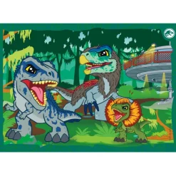 Clementoni Cartes|Autres Personnages|Jurassic World - 1x12 + 1x16 + 1x20 + 1x24 pièces