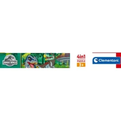 Clementoni Cartes|Autres Personnages|Jurassic World - 1x12 + 1x16 + 1x20 + 1x24 pièces