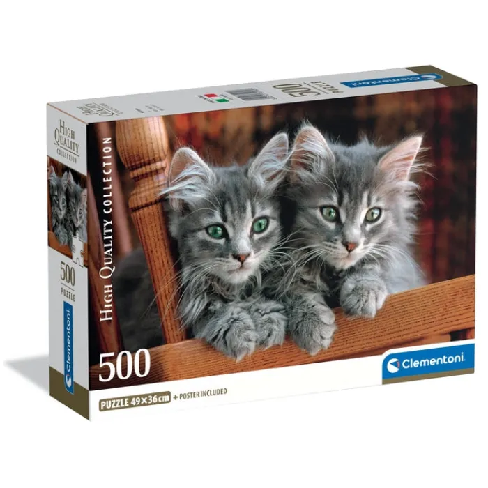 Clementoni Football|Vintage|Kittens - 500 pièces