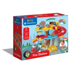 Clementoni Véhicules|La caserne des pompiers-culbutos