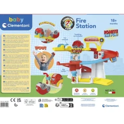 Clementoni Véhicules|La caserne des pompiers-culbutos