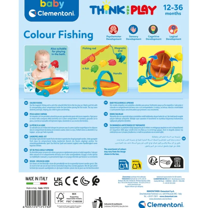 Clementoni Encastrables Et Empilables|La pêche à la ligne colorée